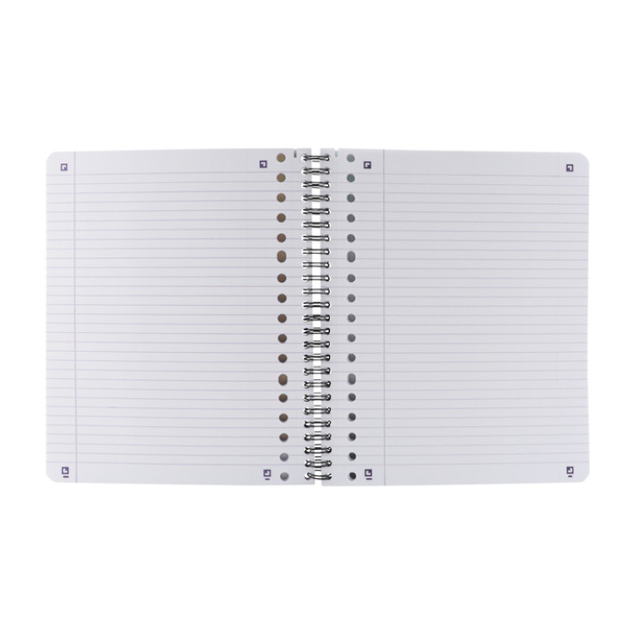 Collegeblok Oxford School A5+ lijn 17-gaats 160 pagina's 80gr voordeelpak assorti 3 stuks