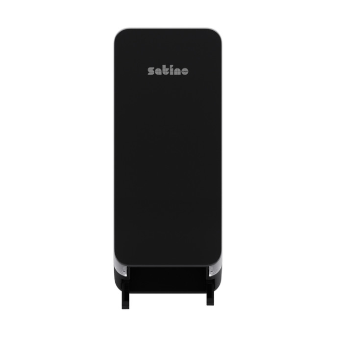 Toiletpapierdispenser Satino JT3 Hyginity systeemrol duo zwart 333423
