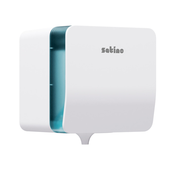 Poetspapierdispenser Satino CF1 Hyginity Plus medium wit 333416