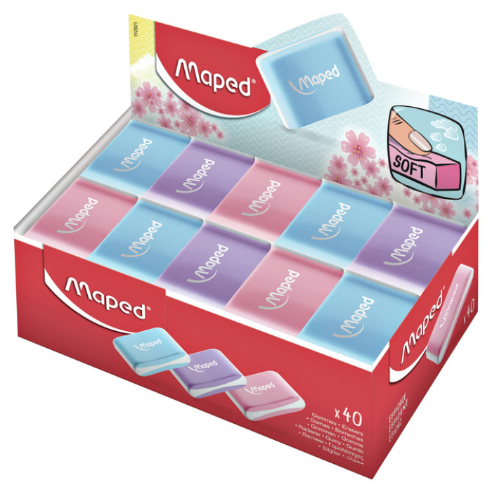 Gum Maped Essentials Soft display á 40 stuks pastel