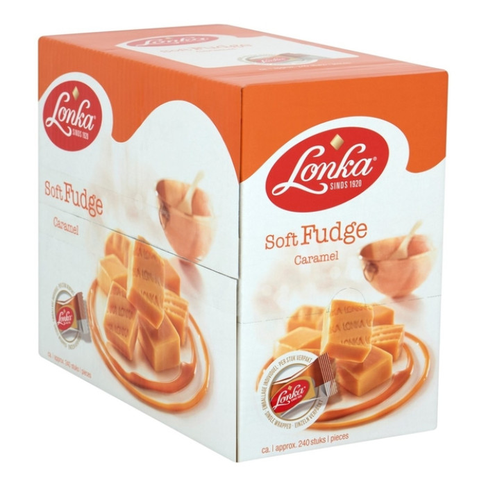 Nougat Lonka fudge caramel doos 214 stuks