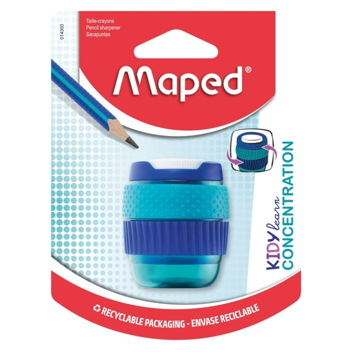Puntenslijper Maped Kidy Learn Concentration 1-gaats blauw