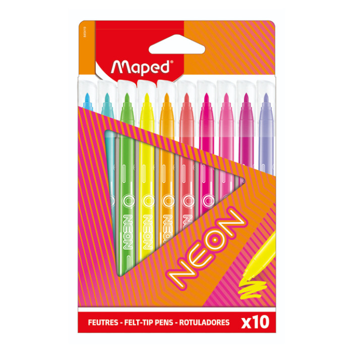 Viltstift Maped Neon set à 10 kleuren
