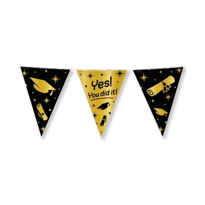 Classy Party flags foil You did it