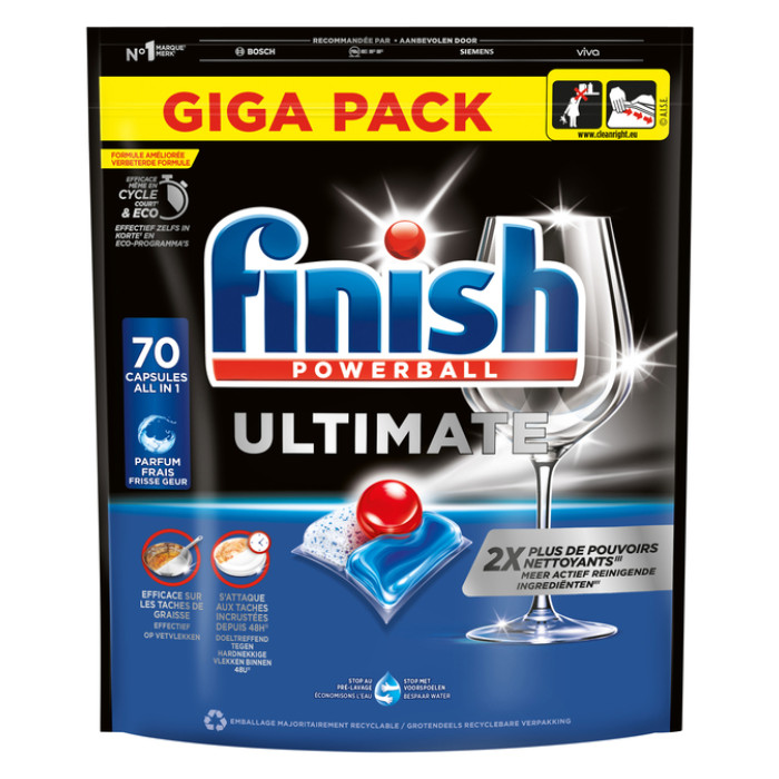 Vaatwastabletten Finish Ultimate Regular 70 stuks