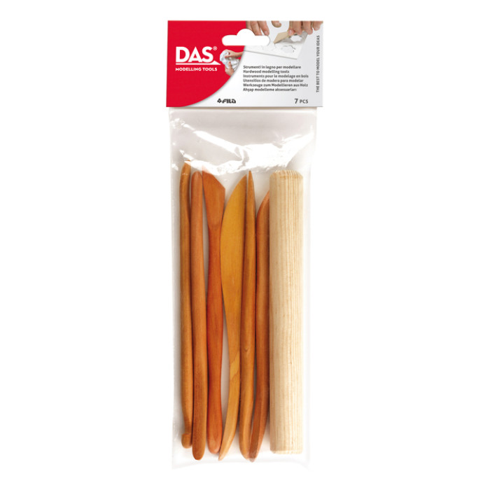 Kleigereedschap DAS 7-delig hout