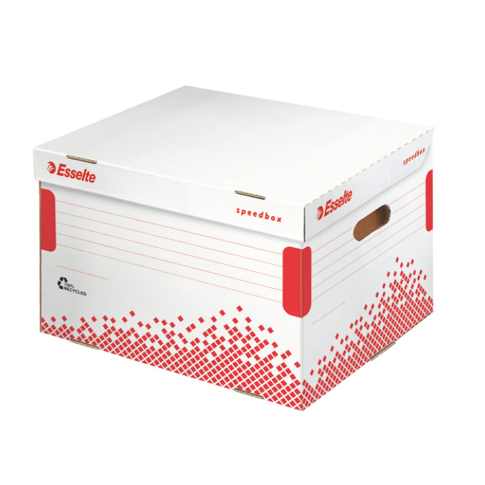 Opberg- en transportdoos Esselte Speedbox 392x301x334mm wit