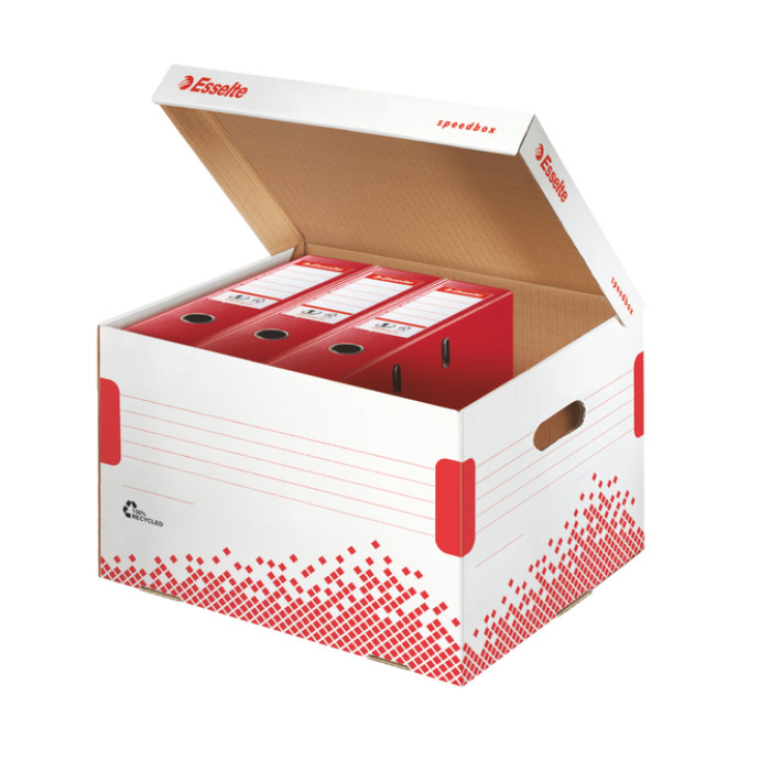 Opberg- en transportdoos Esselte Speedbox 392x301x334mm wit