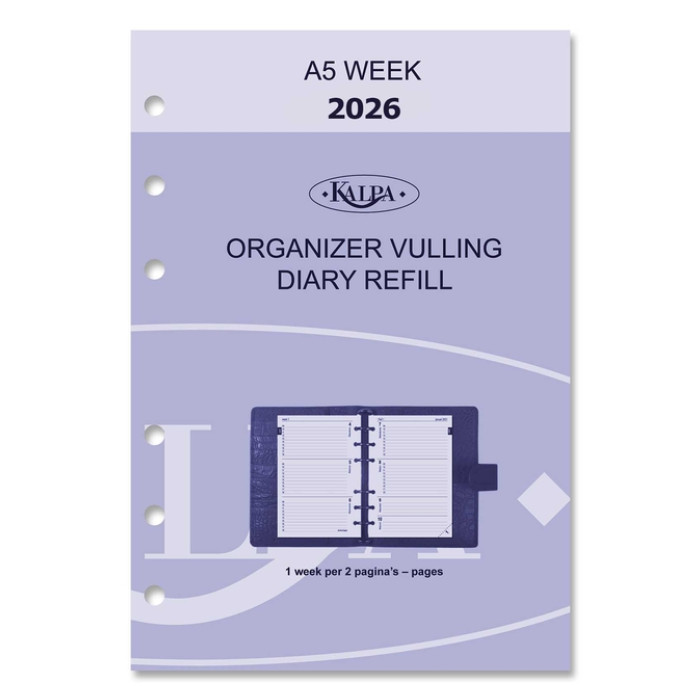 Agendavulling 2026 Kalpa A5 7dagen/2pagina's