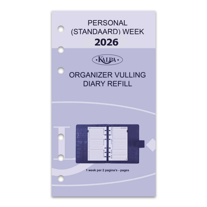 Agendavulling 2026 Kalpa Personal 7dagen/2pagina's