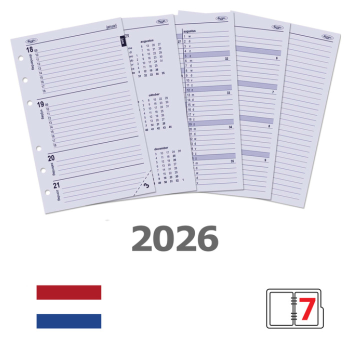 Agendavulling 2026 Kalpa Senior 7dagen/2pagina's