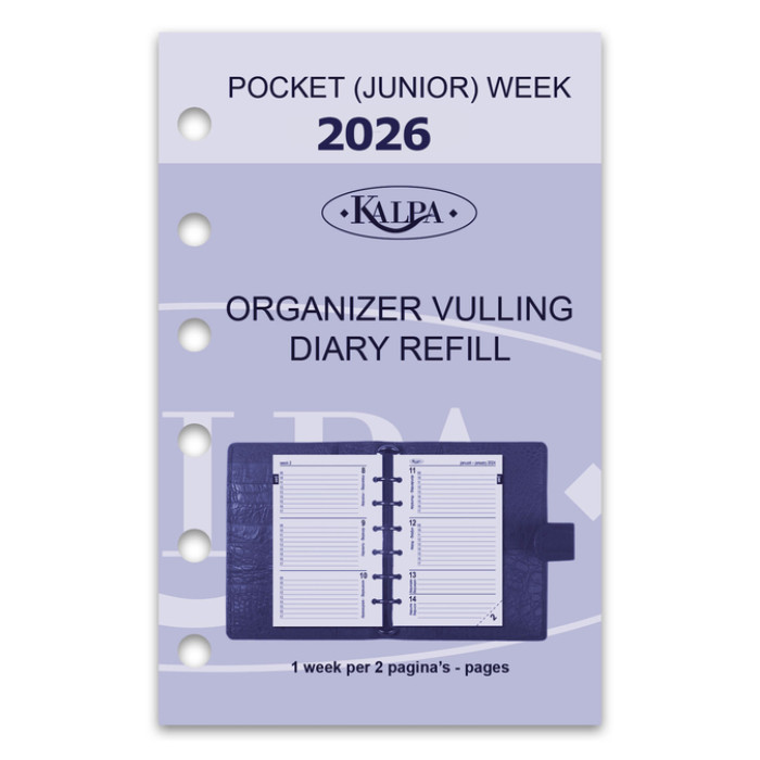 Agendavulling 2026 Kalpa Pocket 7dagen/2pagina's