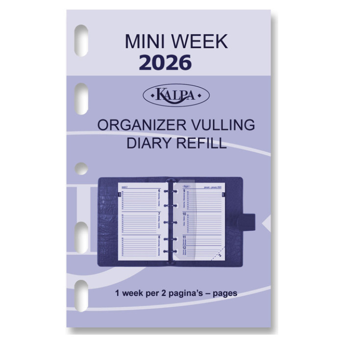 Agendavulling 2026 Kalpa Mini 7dagen/2pagina's