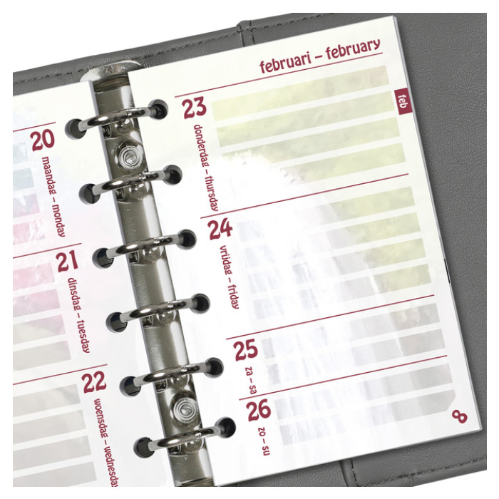 Agendavulling 2026 Kalpa Pocket bloemen 7dagen/2pagina's