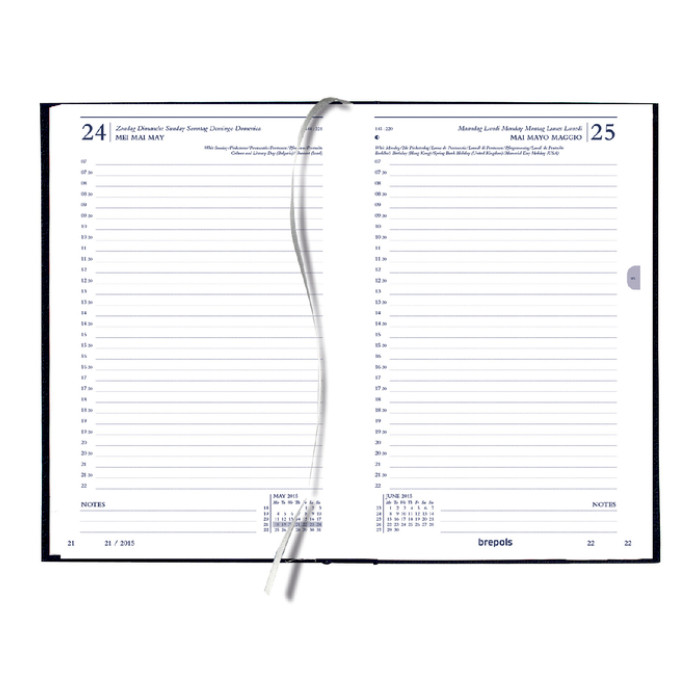 Kantooragenda 2026 Quantore kort 1dag/1pagina zwart