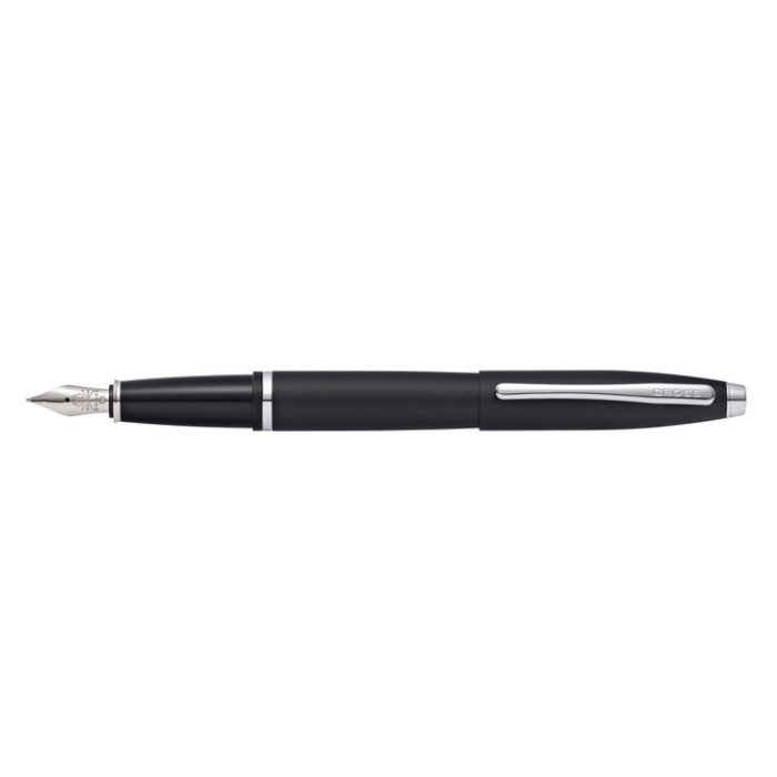 Schrijfset Cross balpen en vulpen Calais medium mat zwart