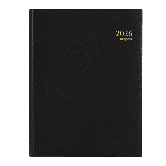 Agenda 2026 Brepols Timing Lima 7dagen/2pagina's viertalig zwart