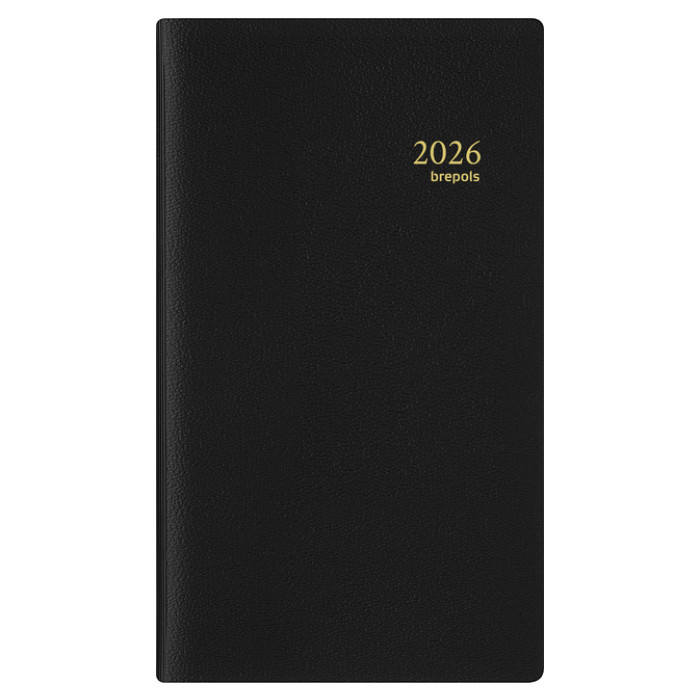 Agenda 2026 Brepols Breplan Genova 7dagen/1pagina zwart