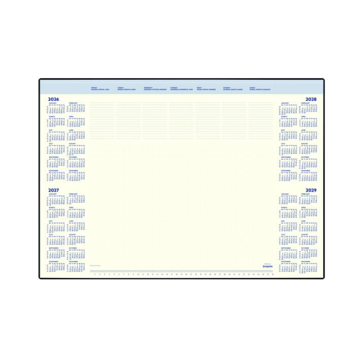Onderlegblok 2026 Brepols Desk Mate 7dagen/1pagina 412x590x8mm 35vel in houder