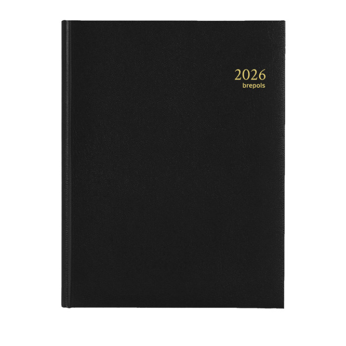 Agenda 2026 Brepols Timing Lima 7dagen/2pagina's zestalig zwart