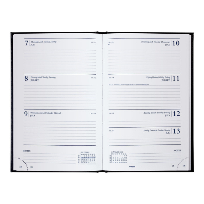 Agenda 2026 Brepols Saturnus Lima 7dagen/2pagina's blauw
