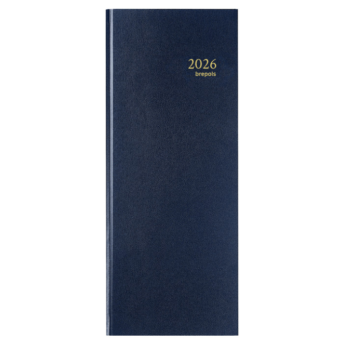 Agenda 2026 Brepols Saturnus Lima 1dag/1pagina blauw