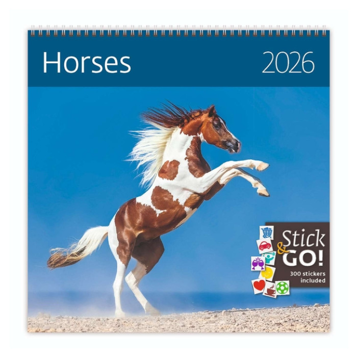 Kalender 2026 Helma 365 30x30cm paarden