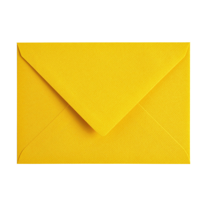 Envelop Papicolor C6 114x162mm dottergeel pak à 6 stuks