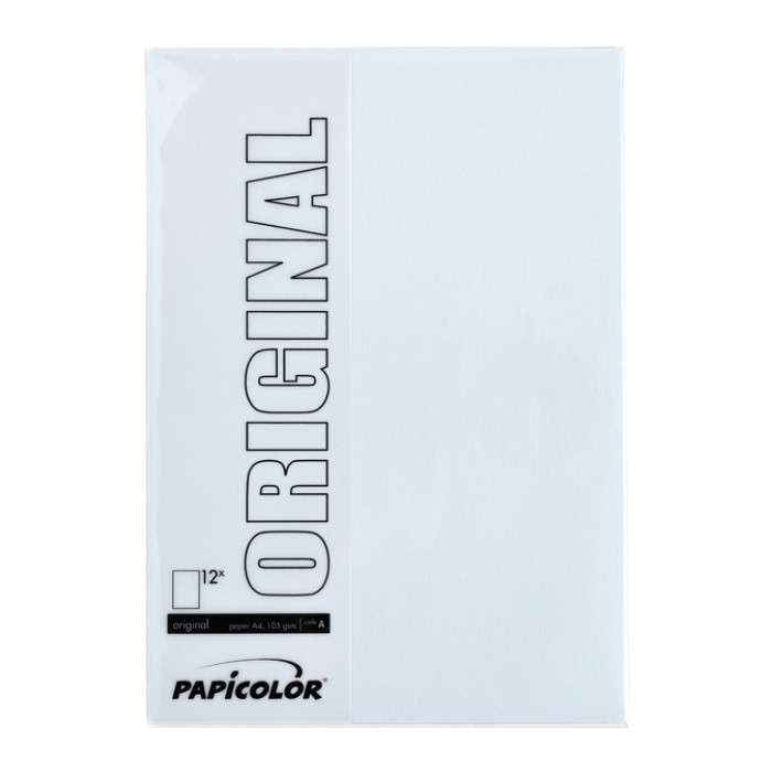 Kopieerpapier Papicolor A4 200gr 6 vel babyblauw