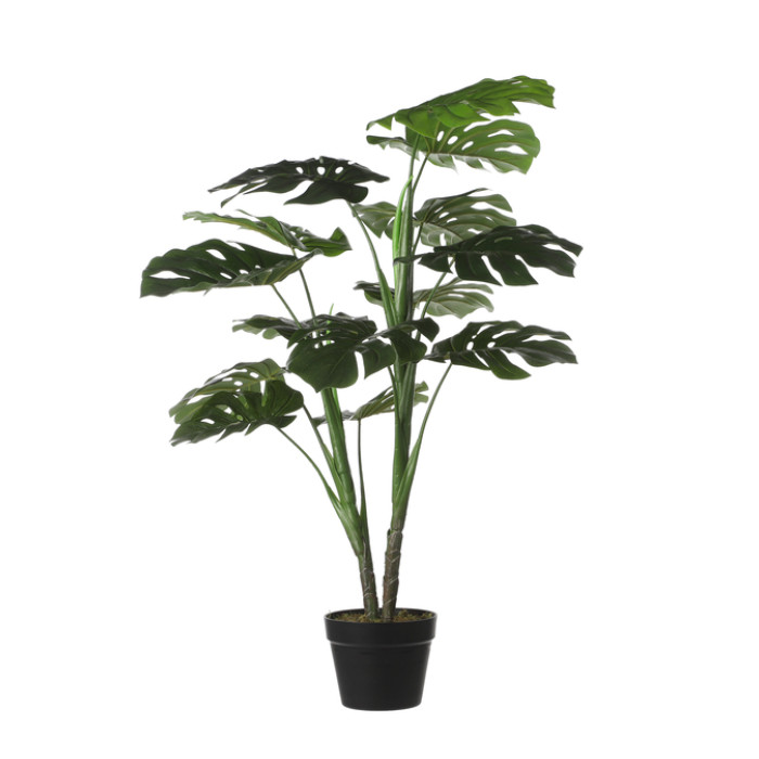 Kunstplant Mica Monstera in plastic pot 100x70cm