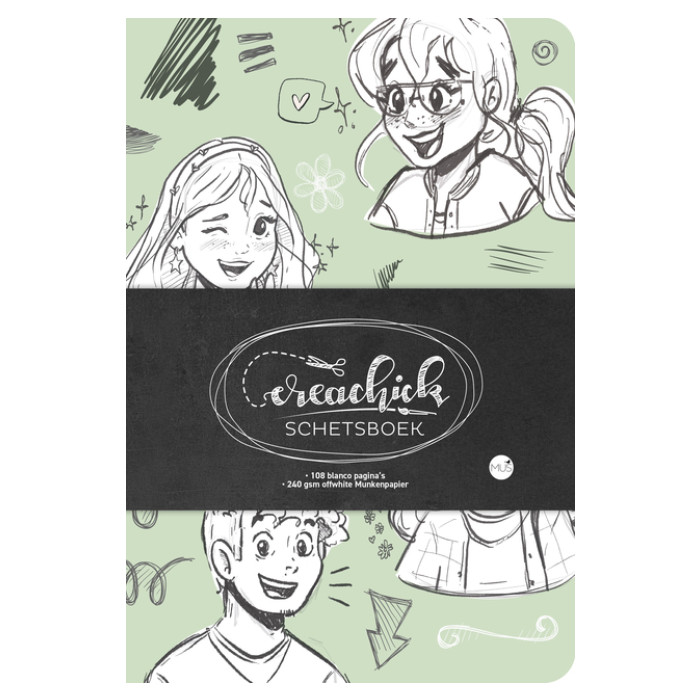 Schetsboek CreaChick Sage Green