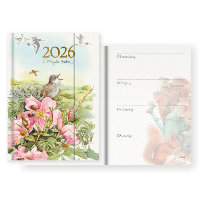Agenda 2026 Marjolein Bastin 7dagen/2pagina's magneetsluiting