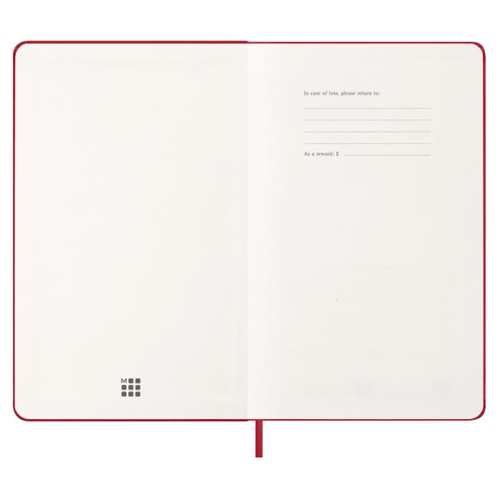 Agenda 2026 Moleskine 12M Planner Weekly 7dagen/1pagina large hc scarlet red
