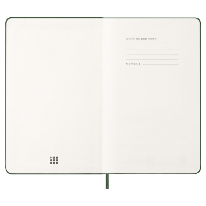 Agenda 2026 Moleskine 12M Planner Weekly 7dagen/1pagina large hc myrtle green