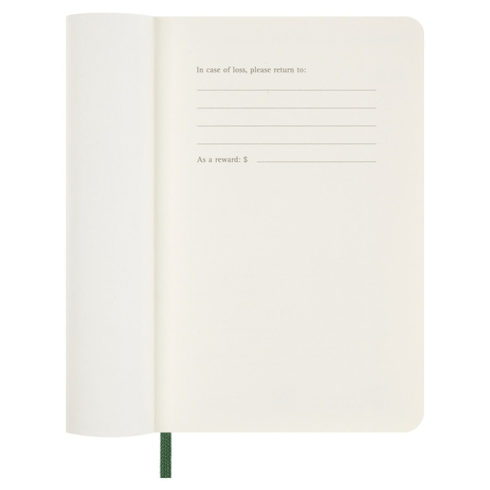 Agenda 2026 Moleskine 12M Planner Weekly 7dagen/1pagina pocket sc myrtle green