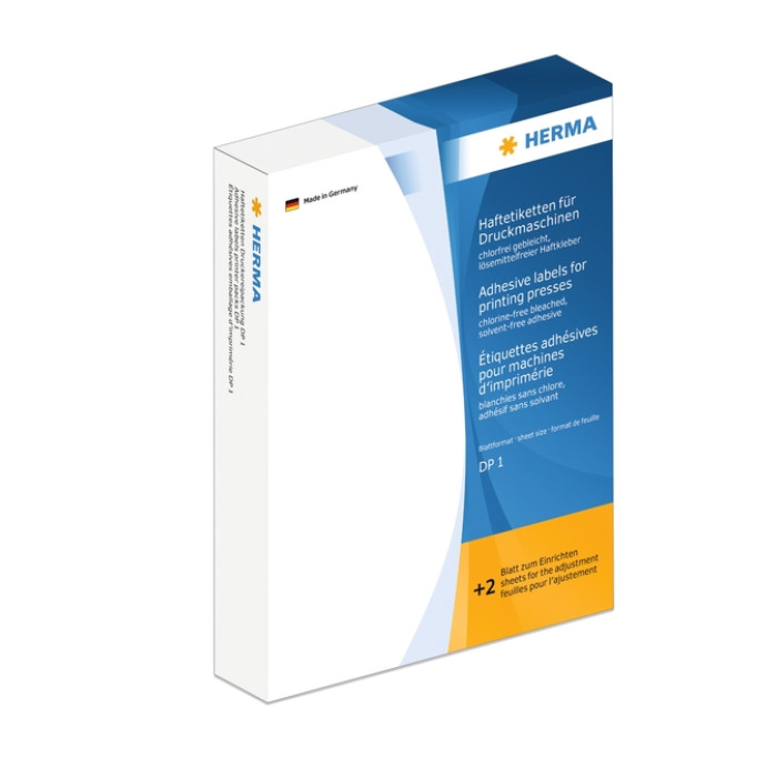 Etiket HERMA 2730 tbv drukmachines DP1 rond 16mm wit 10000 etiketten