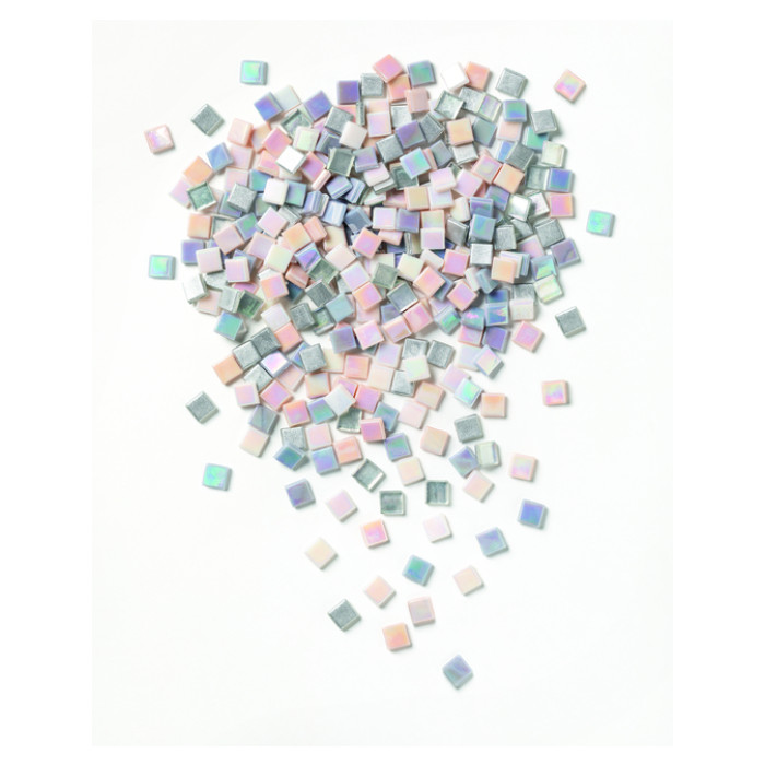 Mozaieksteentjes Folia 10x10mm glas iriserend