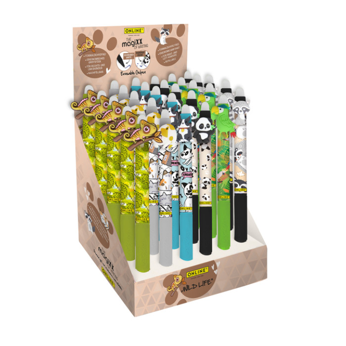 Gelschrijver Online Magixx Fun Wild Life 0.7mm assorti