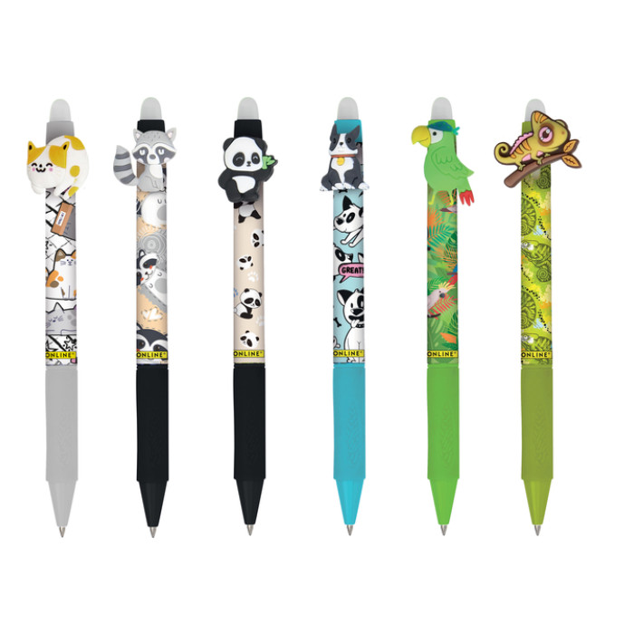 Gelschrijver Online Magixx Fun Wild Life 0.7mm assorti