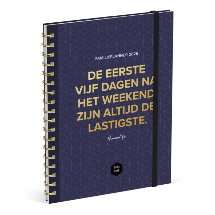 Familieagenda 2026 Lannoo 180x240 Mama Baas 7dagen/2pagina's