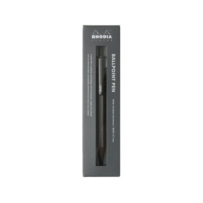 Balpen Rhodia scRipt medium titanium