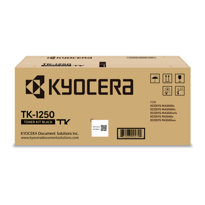 Toner Kyocera TK-1250 Zwart