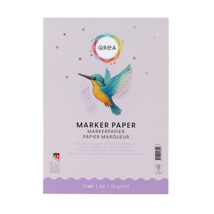 Markerblok Qrea A4 75gram 75vel