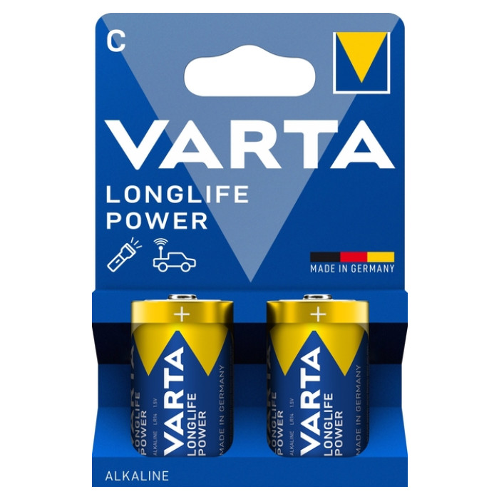 Batterij Varta Longlife Power 2x C