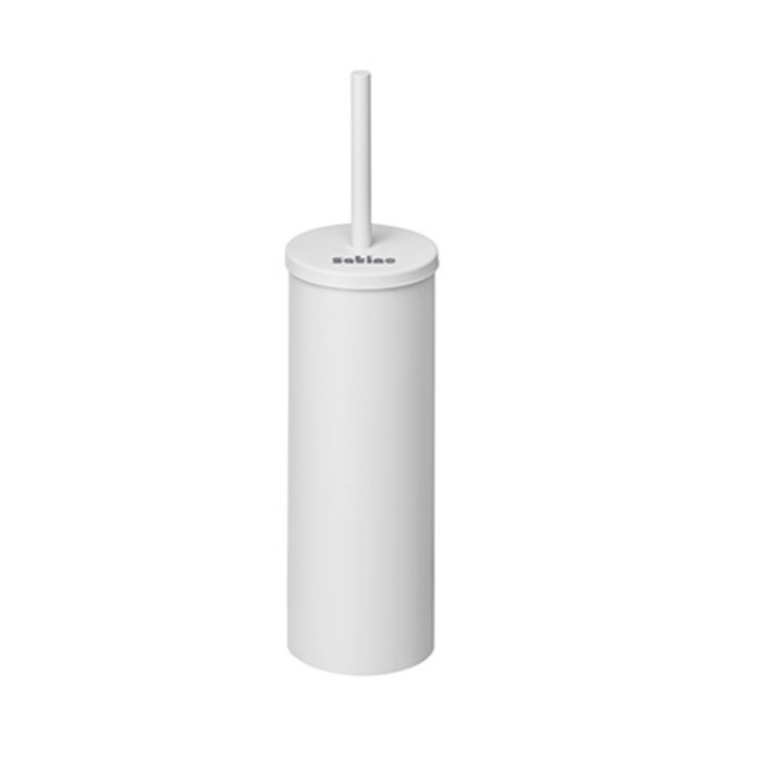 Toiletborstelset Satino metaal wit 332140