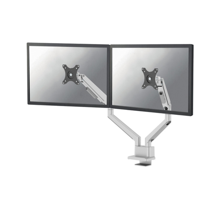 Monitorarm Neomounts NEXT Slim 2 schermen 32 inch zilver