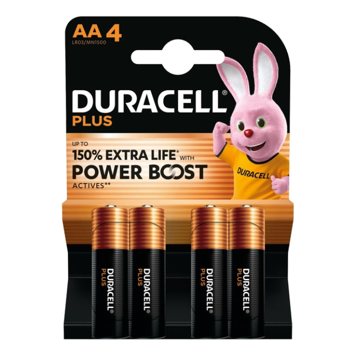 Batterij Duracell Plus Powerboost 4x AA