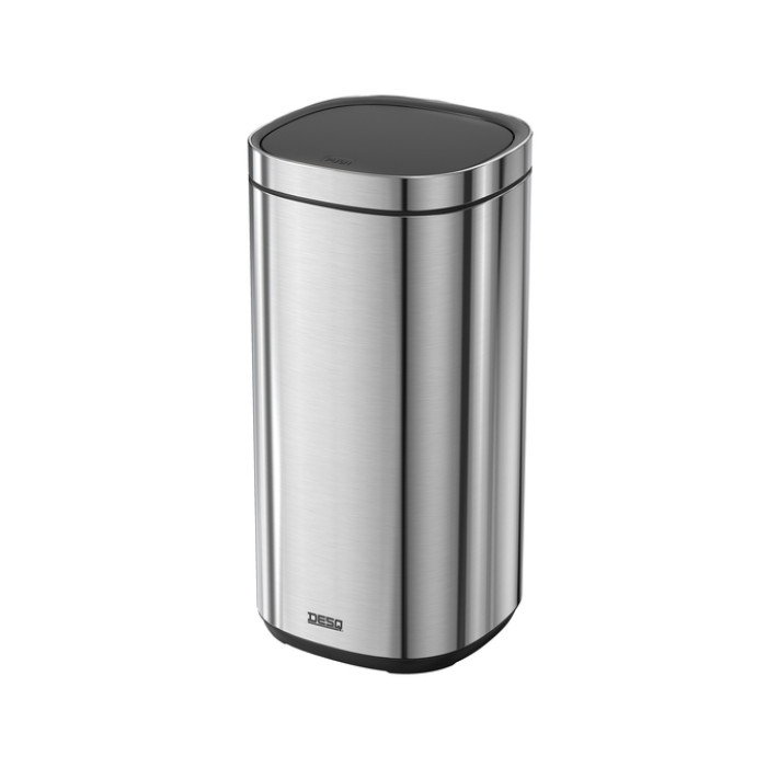 Afvalbak Desq Touch 50 liter RVS zilver