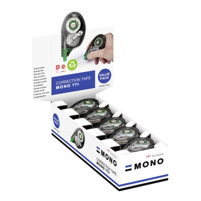Correctietape Tombow MONO zijwaarts 4.2mmx10m 20 stuks