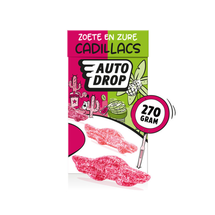 Autodrop zoete en zure Cadillacs pak 270gr